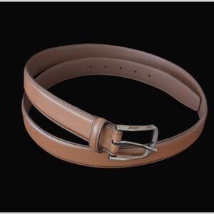 Roundtree & Yorke Brown Full Grain Cowhide Dress Belt 1" x  46"/115 Like New!